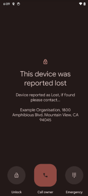 device lost mode